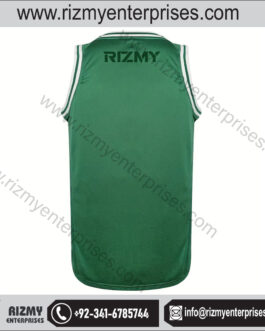 Custom Green Basketball Tops by Rizmy Enterprises