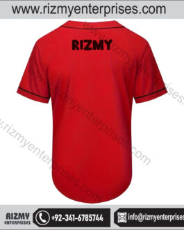 Design Your Red Baseball Shirt